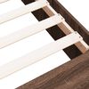vidaXL Bettgestell Braun Eichen-Optik 90x190 cm Holzwerkstoff