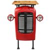 vidaXL Bartisch Traktor Massivholz Mango Rot 60x150x107 cm