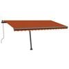 vidaXL Standmarkise Automatisch 400x300 cm Orange/Braun