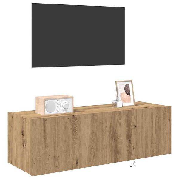 vidaXL TV-Wandschrank Artisan-Eiche 100 x 35 x 31 cm Holzwerkstoff