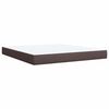 vidaXL Boxspringbett mit Matratze Dunkelbraun 180x200 cm Stoff
