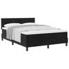 vidaXL Boxspringbett mit Matratze Schwarz 140 x 200 cm Samt
