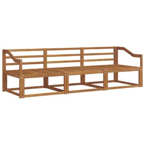 vidaXL Outdoor-Sofagarnitur 3 pcs Natur Massivholz Akazie