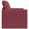 vidaXL Bodensofa mit Schlaffunktion Weinrot 112x174x55 cm Stoff