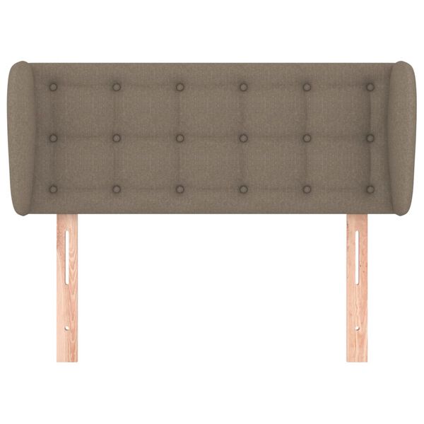 vidaXL Kopfteil mit Ohren Taupe 103x23x78/88 cm Stoff