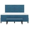vidaXL Boxspringbett mit Matratze Dunkelblau 180 x 200 cm Samt