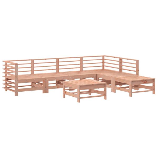 vidaXL 7-tlg. Garten-Lounge-Set Massivholz Douglasie
