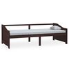 vidaXL Tagesbett 3-Sitzer Dunkelbraun Massivholz Kiefer 90x200 cm