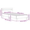 vidaXL Bettrahmen Artisan-Eiche 98,5 x 200 cm Holzwerkstoff
