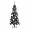 vidaXL K&uuml;nstlicher Weihnachtsbaum mit 150 LEDs mit St&auml;nder Gr&uuml;n 150 cm