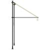 vidaXL Markise Einziehbar Creme 150x150 cm Stoff und Stahl