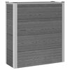 vidaXL Hochbeet Grau 75 x 30 x 82 cm WPC und Aluminium