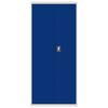 vidaXL Aktenschrank Hellgrau und Blau 90x40x200 cm Stahl
