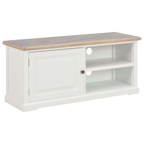 vidaXL TV-Schrank Wei&szlig; 90x30x40 cm Holz