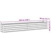 vidaXL Garten-Hochbeet Verzinkter Stahl 320&times;40&times;45 cm Braun