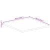 vidaXL Tischplatte 60x60x2,5 cm Quadratisch Altholz Massiv