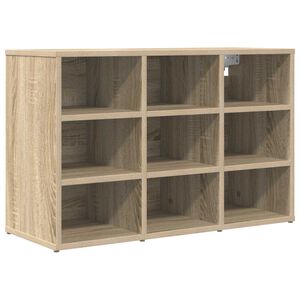 vidaXL Schuhschrank 77,5 x 30 x 51 cm Holzwerkstoff Sonoma-Eiche