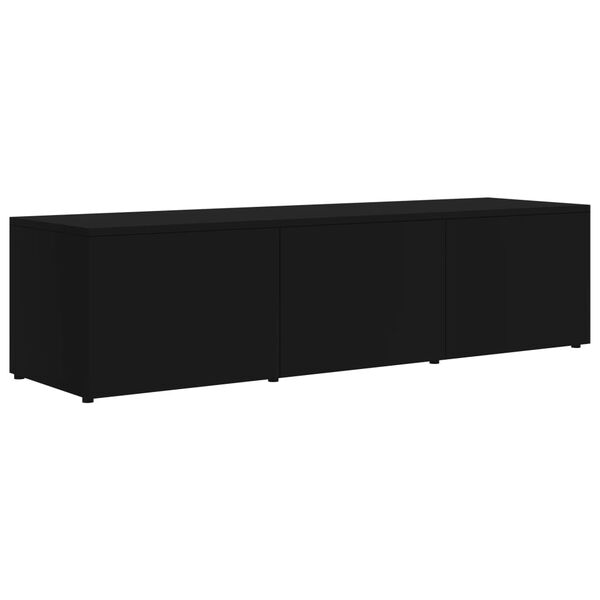vidaXL TV-Schrank Schwarz 120x34x30 cm Holzwerkstoff