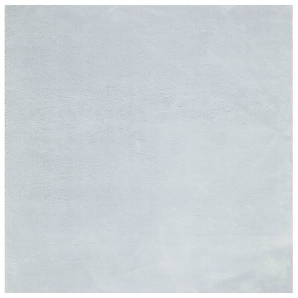 vidaXL Teppich HUARTE Kurzflor Weich und Waschbar Blau 240x240 cm