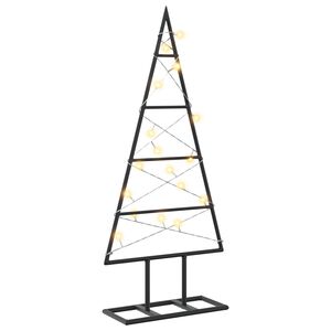 vidaXL Metall Weihnachtsbaum KUOPIO 60 cm Warmes Wei&szlig;