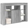 vidaXL Eck-LED-TV-Schrank Graues Sonoma 100x40x68cm Holzwerkstoff