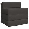 vidaXL Klappsofa Bett Dunkelgrau 200 x 70 x 10 cm Stoff