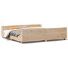 vidaXL Massivholzbett ohne Matratze 200x200 cm Kiefer