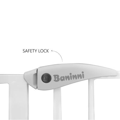 Baninni Schutzgitter Vicino Metall 75-85 cm Weiß BNSF003-WH