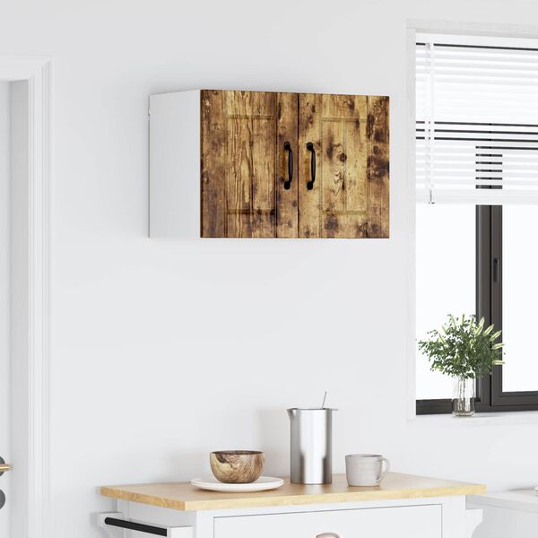 vidaXL K&uuml;chenwandschrank mit T&uuml;r Ger&auml;ucherte Eiche 60 x 31 x 40 cm