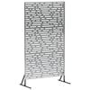 vidaXL Sichtschutz 100 x 50 x 180 cm Verzinkter Stahl Silber