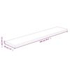 vidaXL Regalboden 100x20x1,5 cm Unbehandeltes Massivholz Eiche