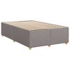 vidaXL Boxspringbett mit Matratze Taupe 120x200 cm Stoff