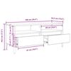 vidaXL TV-Schr&auml;nk mit Schubladen Artisan-Eiche 100 x 34,5 x 44,5 cm