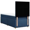 vidaXL Boxspringbett mit Matratze Blau 100x200 cm Stoff