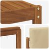vidaXL Outdoor-Sofagarnitur 6 pcs Natur und Beige Massivholz Akazie