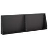 vidaXL St&uuml;tzmauer 2 stk. 60 x 12 x 40 cm Stahl Schwarz