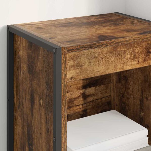 vidaXL B&uuml;cherregal Raucharbe 80 x 30 x 155 cm Holzwerkstoff