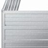 vidaXL Garten-Hochbeet 100x100x45 cm Verzinkter Stahl Silber