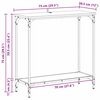 vidaXL Konsolentisch mit Regal Altholz 75 x 30.5 x 75 cm Holzwerkstoff