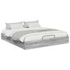 vidaXL Ottoman Bettgestell Graues Sonoma 203 x 180 x 25 cm