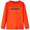 Kinder-Langarmshirt Hellorange 116