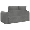 vidaXL Schlafsofa 60cm Dunkelgrau Samt