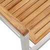 vidaXL Garten Essgruppe 7 pcs Braun Massivholz Teak