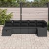 vidaXL Sofa Set mit Kissen 7 pcs Poly-Rattan