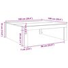 vidaXL Couchtisch Artisan-Eiche 100x100x35 cm Holzwerkstoff