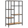 vidaXL B&uuml;cherregal 80x30x120 cm Stahl und Holzwerkstoff