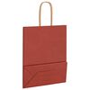 vidaXL Papiertragetaschen 50 Stk. mit Henkeln Rot 18x8x22 cm