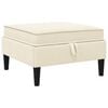 vidaXL Sofa-Hocker mit Stauraum Creme Samt
