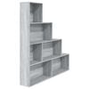 vidaXL B&uuml;cherregal Grau Sonoma 155x24x160 cm