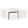 vidaXL 4-tlg. Gartenbox-Set Weiß Massivholz Kiefer